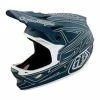 Marque Casque Intégral Troy Lee Design® D3 Fiberlite Spiderstripe - Bleu -Bicycle Accessories Soldes Magasin casque integral troy lee design r d3 fiberlite spiderstripe bleu