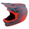 Marque Casque Intégral Troy Lee Design® D3 Fiberlite Spidertripe - Gris/Rouge -Bicycle Accessories Soldes Magasin casque integral troy lee design r d3 fiberlite spidertripe gris rouge