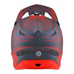 Marque Casque Intégral Troy Lee Design® D3 Fiberlite Spidertripe - Gris/Rouge 5 Marque Casque Intégral Troy Lee Design® D3 Fiberlite Spidertripe - Gris/Rouge – Image 3