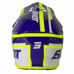 Marque Casque Intégral Shot® Shining - Bleu/Jaune Fluo -Bicycle Accessories Soldes Magasin casque shot furious shining navy glossy bmx race old school 2
