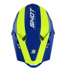 Marque Casque Intégrale Shot® Rogue United - Bleu/Jaune Fluo -Bicycle Accessories Soldes Magasin casque shot rogue united blue neon yellow glossy 5