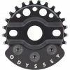 Marque Couronne Odyssey® Halfbash (W/Guard) - Noir -Bicycle Accessories Soldes Magasin couronne odyssey halfbash w guard 25t 28t black bmx freestyle