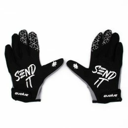 Marque Gants BMX Evolve® Send It - Gris/Noir 5 Marque Gants BMX Evolve® Send It - Gris/Noir – Image 3