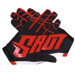 Marque Gants BMX Shot® Skin - Rouge -Bicycle Accessories Soldes Magasin gants shot skin red 2