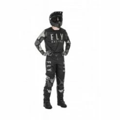 Marque Maillot Fly® Kinetic K221 2021 KID - Noir/Gris -Bicycle Accessories Soldes Magasin maillot fly kinetic k221 2021 noirgris 2