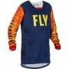 Marque Maillot Fly® Kinetic Wave KID - Navy/Jaune/Rouge -Bicycle Accessories Soldes Magasin maillot fly kinetic wave navyjaunerouge