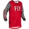 Marque Maillot Fly® Kinetic Wave KID - Rouge/Gris -Bicycle Accessories Soldes Magasin maillot fly kinetic wave rougegris
